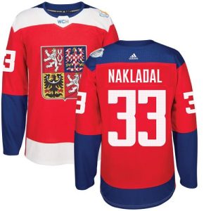 Herren Team Czech Republic #33 Jakub Nakladal Authentic Rot Auswärts 2016 World Cup